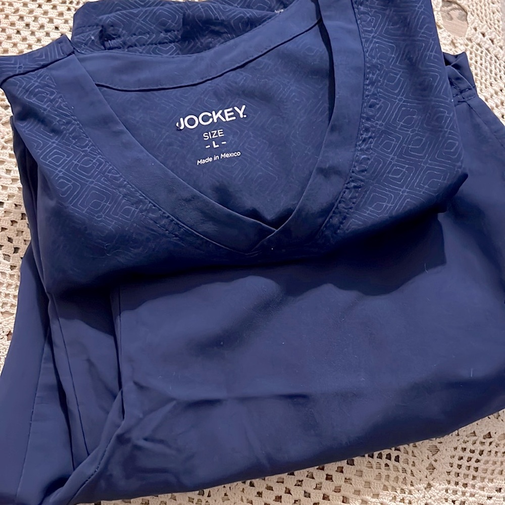 Jockey blue scrub set